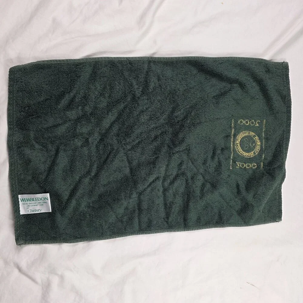 Vintage Wimbledon The Millennium Championships 2000 Green Towel Home Sports